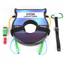 廠家跨境專供OTDR光纖測試延長線單多模延長盒500m1KM2KM圓形盤纖