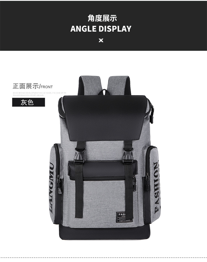 Wholesale of new fashionable, simple and large-capacity shoulder bags, business commuting and casual backpacks, nylon fabric computer backpacks undefined
