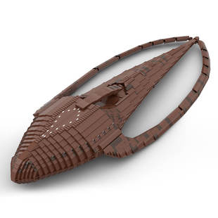 Cross-Border Moc-140379 Leviathan-Moya Future Spaceship Model 3700 Particle Number Toys Gifts