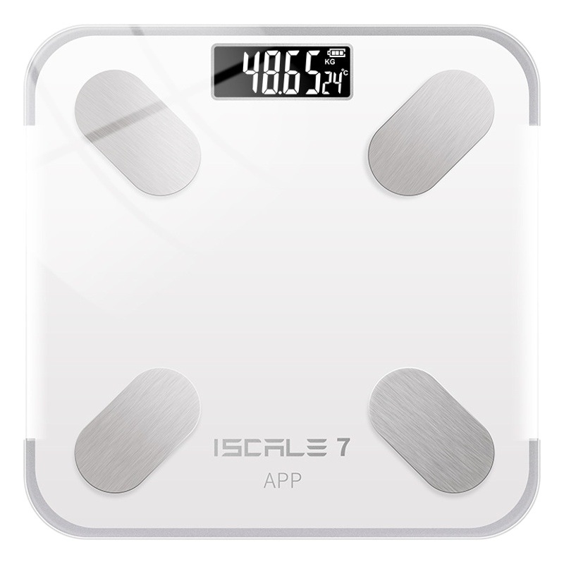 Escala inteligente de vuelo Escala de grasa corporal Bluetooth Escala de peso Escala electrónica de grasa corporal Medición de energía ligera Carga de grasa corporal Escala Bluetooth