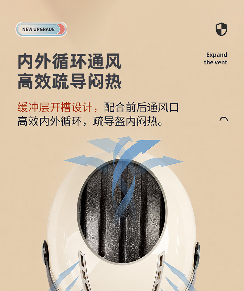 3C Certified Electric Vehicle Helmet, Adjustable Head Circumference, Suitable for Men and Women, All-Season Use, Half Helmet for Electric Bikes and Motorcycles