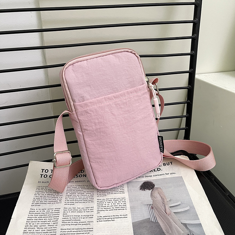 2025 Summer New Fresh Style Phone Bag Solid Color Women's Bag Fashion Coin Purse Simple Women's Mini Crossbody Bag