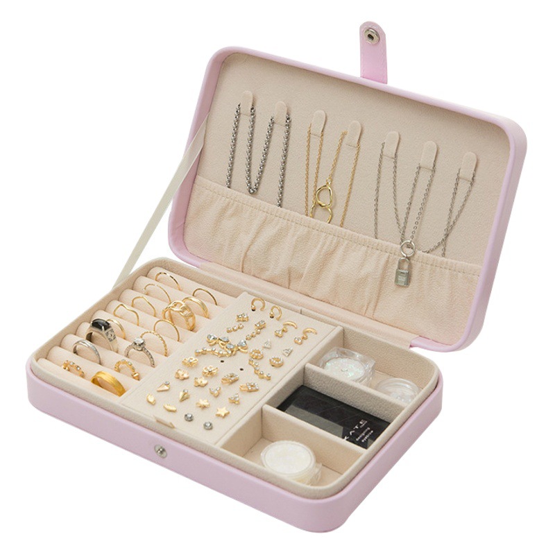 Caja de joyería Europea Corea del Sur pendientes tamaño pequeño pendientes simples anillo de joyería caja de almacenamiento de fábrica al por mayor