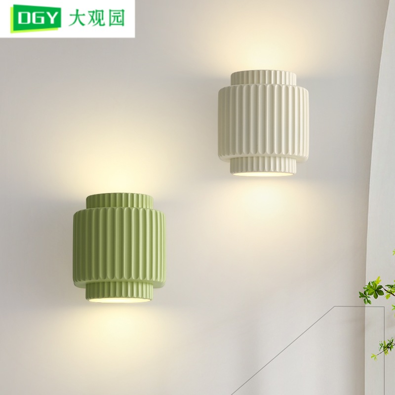 Lámpara de pared para cabecera de cama, estilo crema francés, moderna y minimalista, lámpara de pared minimalista nórdica, lámpara de pasillo, lámpara de dormitorio 522L