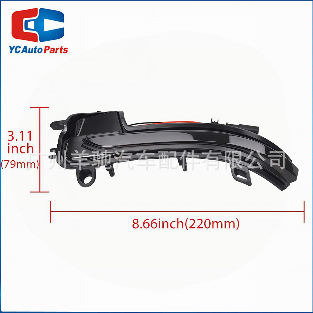Es aplicable a Toyota Supra A90 2020 espejo retrovisor LED flujo de señal de dirección dinámica
