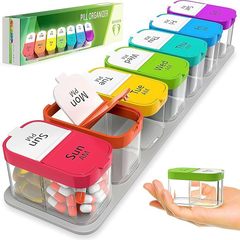7日間14格食品級PP便利薬箱医薬箱収納大容量家庭用クロスボーダー薬箱分注箱