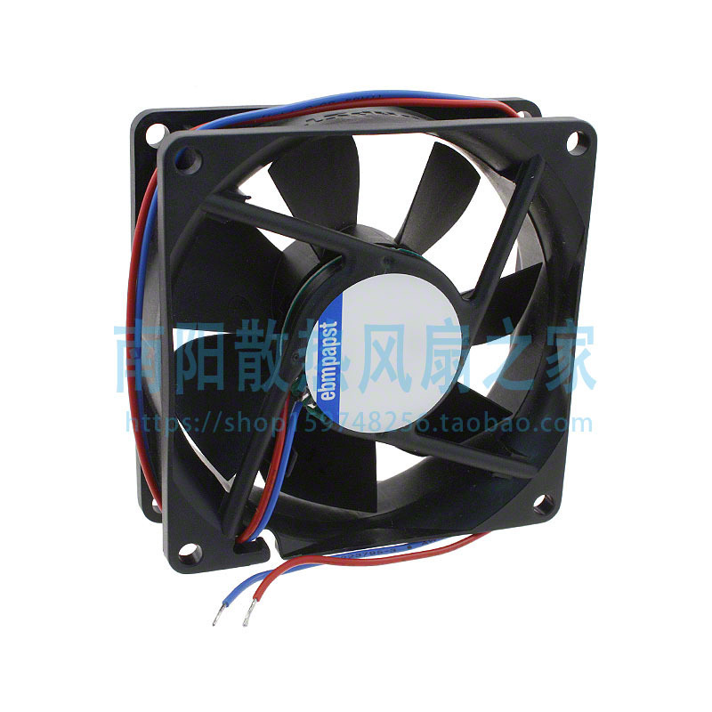 全新ebm-papst 8412NH FAN AXIAL 80X25.4MM 12VDC WIRE 散热风扇