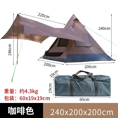 Outdoor Indian Pyramid Tent Çadırlar - indian-tent-coffee-3-4-people
