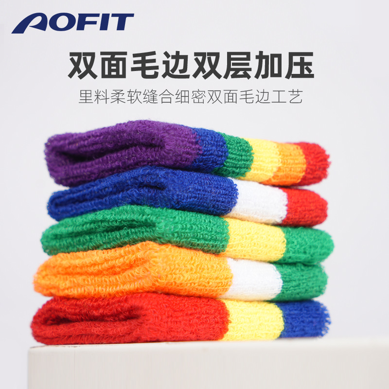 运动毛巾护腕男批发成人透气护手腕助力带举重健身篮球儿童手腕套