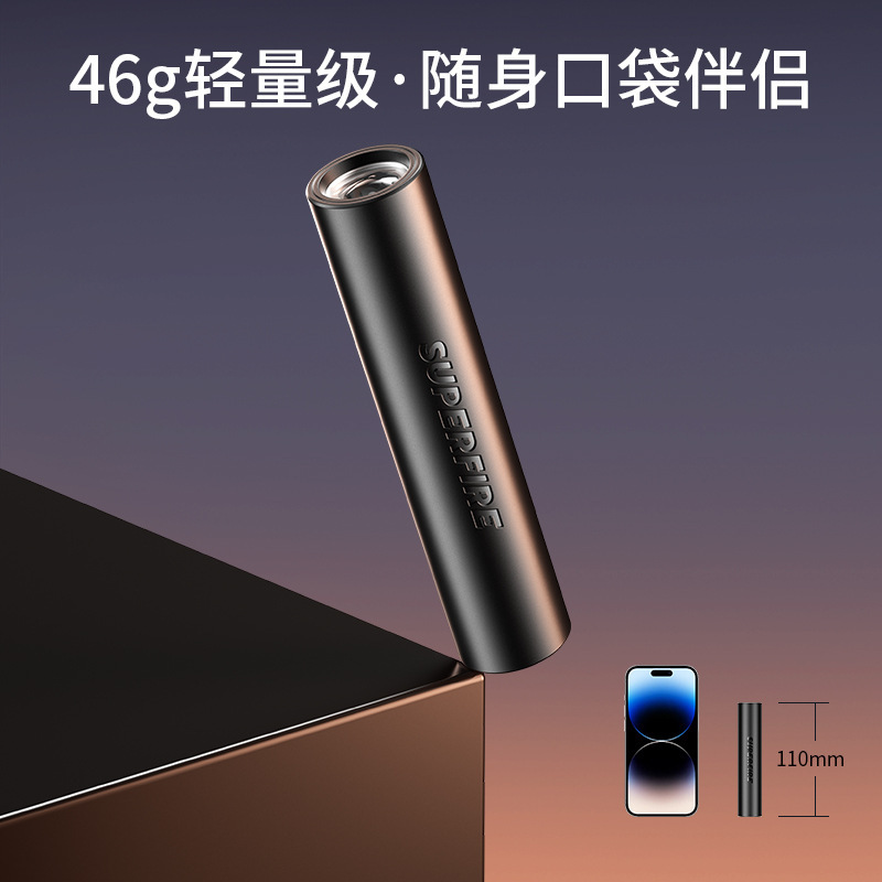 Shenhuo ミニ強力な光懐中電灯家庭用屋外高輝度 LED ギフト広告プロモーション懐中電灯印刷ロゴ卸売|undefined