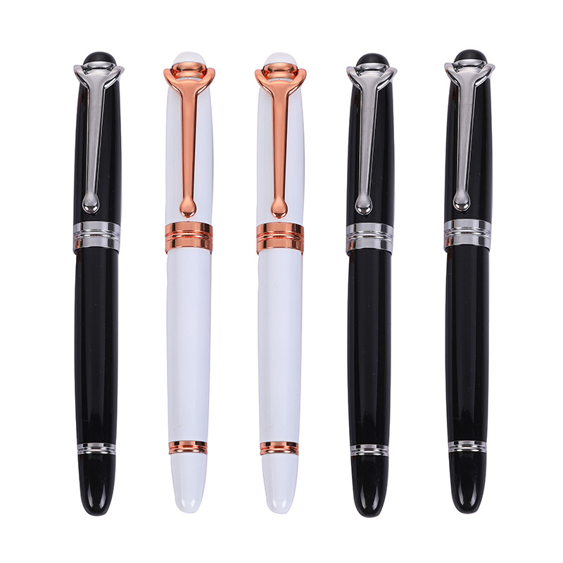 Suministro directo de fábrica firma pluma Bolígrafo De Metal personalidad cabeza de toro titular de la pluma negocio creativo pluma de metal Logotipo de letras