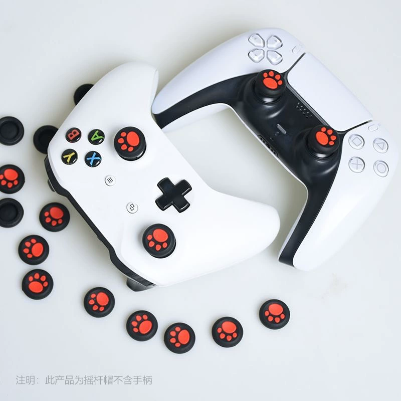 Набор крышек/ползунков джойстика для PS5 PS4 Xbox Switch Pro, силикон, 4 шт, тематические дизайны