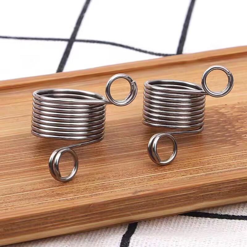 Guía de acero inoxidable conveniente para suéter de tejido guía de dedo guía de hilo de lana hecha a mano gadget