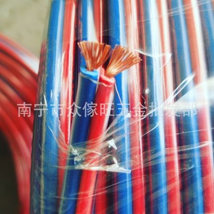 Copper Core Transparent Sheathed Cable 2-Core 1.5/2.5/4 Flat Flexible Sheathed Wire Parallel Wire