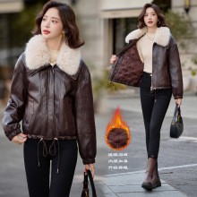 高端真皮羽绒服女2025冬季宽松加厚保暖海宁绵羊皮皮草外套正品