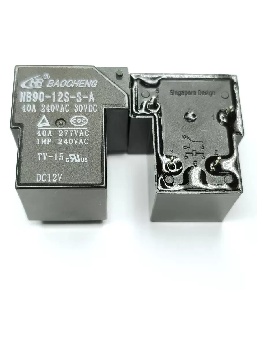 NB90-12S-S-A 40A 1HP大功率继电器4脚常开继电器