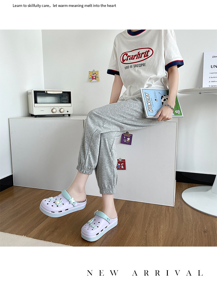 Sandali da donna Party Tessuto Cinturini regolabili in gomma Impermeabili_voghion.com