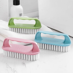 Multifunctional Housekeeping Cleaning Brush Plastic Soft Bristles with Handle Thickened Laundry Brush Board Brush Shoe Brush Bathroom