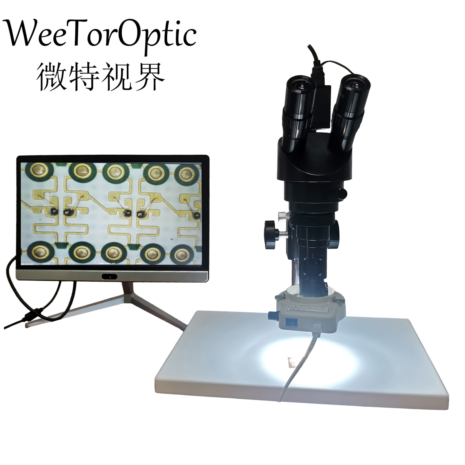 供应 高清15-100倍连续放大 同轴三目体视显微镜