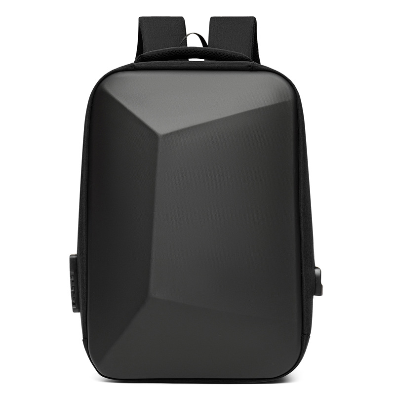 Mochila casual transfronteriza otoño y invierno nuevo tipo de mochila de computadora para hombres mochila de hombro monolithic color sólido mochila de negocios ligera