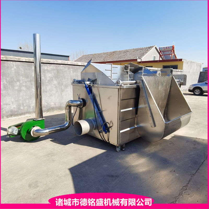 南宁黎总虎皮凤爪油炸锅 鸭掌鸡腿自动出料油炸机 炸肉脂渣设备