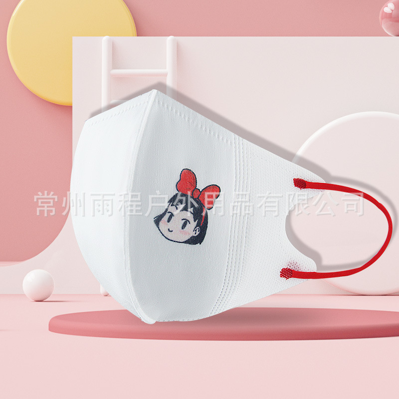 Klein Blue Bear Máscara para padres e hijos 3d tridimensional desechable rubor traje independiente adulto invierno cálido máscara femenina