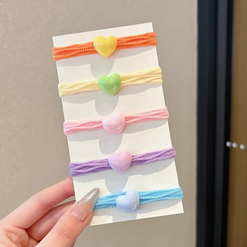 Cordón de cabello para niños 2025 nueva banda de goma para niñas no lastimas cordón de cabello de alta elasticidad y duradero anillo de cabello de cola de caballo