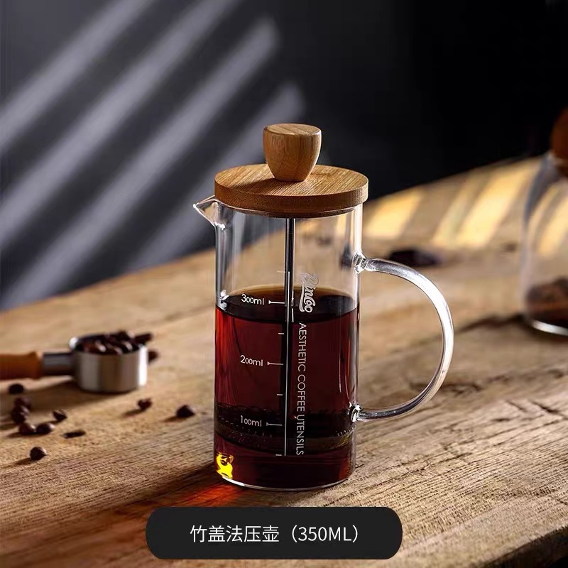 Cafetera de Prensa Francesa de Vidrio de Borosilicato para Café