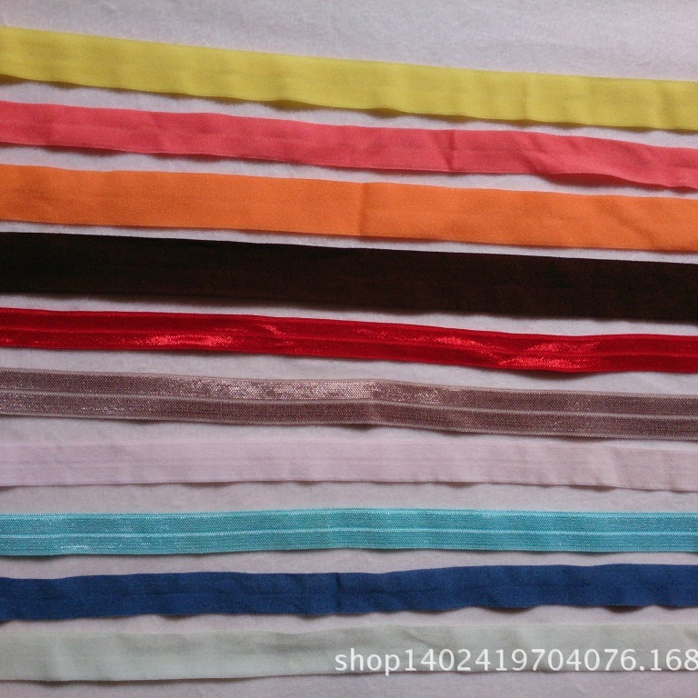 多色1.3cm-2.5cm袖口锦纶内裤包边带 衣领包边布 发夹包边带 包边