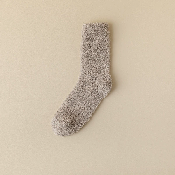 Camel color - mid-calf socks (single color, starting price of six pairs)