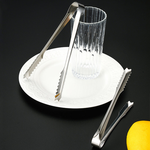 Hotel bar stainless steel ice clip ice cube food clip buffet barbecue steak bread clip towel clip sugar clip