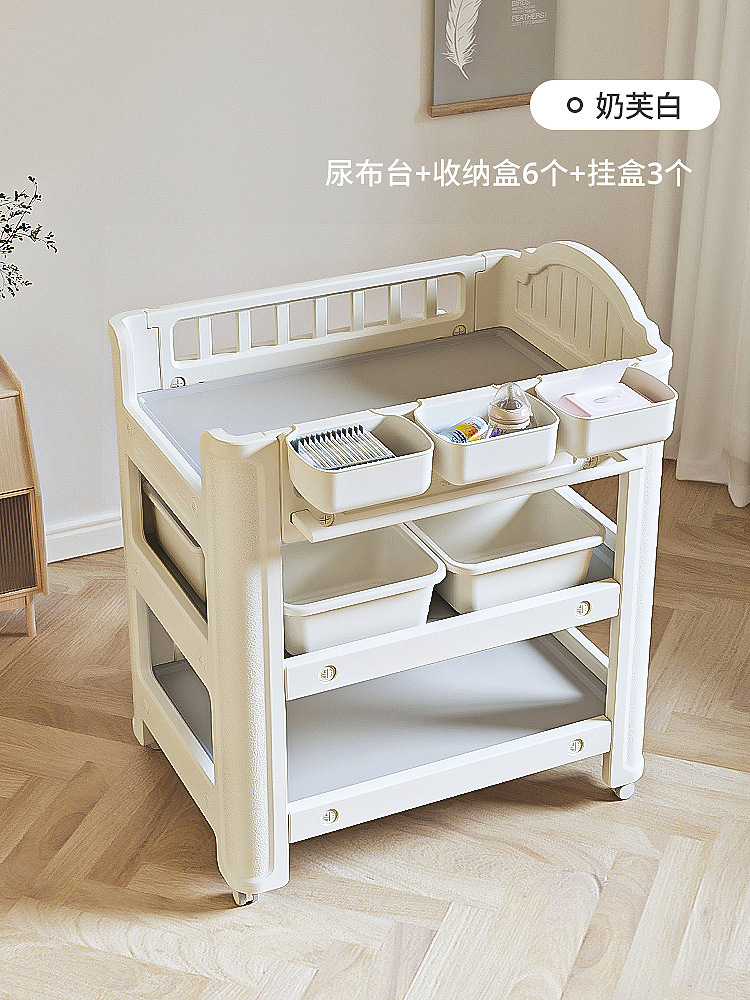 Babyviva pañales para bebés mesa de cuidado de toque para bebés cama de baño móvil para recién nacidos image 16