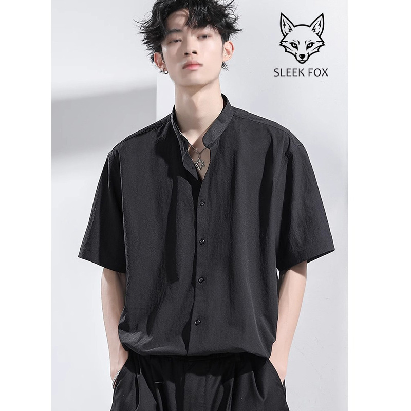 Japanese-Style Ice Silk Breathable Casual Shirt Top 2026 New Spring Drapey Versatile Comfortable Solid Color Top Jacket Japanese-Style Ice Silk Breathable Casual Shirt Top 2026 New Spring Drapey Versatile Comfortable Solid Color Top Jacket