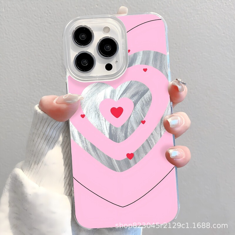 Heart-Shaped Loop High-Quality Feather Yarn Case for iPhone 14 Pro/15/16 and Apple 11 Pro/12 Protective Case Heart-Shaped Loop High-Quality Feather Yarn Case for iPhone 14 Pro/15/16 and Apple 11 Pro/12 Protective Case