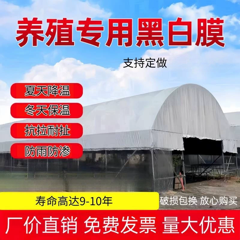 Утолщенная черно-белая пленка, пленка против просачивания, охлаждающая отражающая пленка, хранение съедобных грибов зеленого цвета, разведение кур, теплоизоляционная зелено-белая пленка, пленка для теплиц.