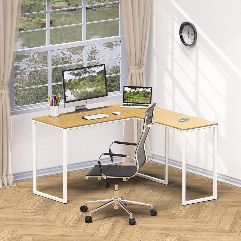 Modern Minimalist L-Shaped Simple Office Desk, Computer Desk, Dormitory Home Training Desk, Amazon Cross-Border Foreign Trade Hot Seller Modern Minimalist L-Shaped Simple Office Desk, Computer Desk, Dormitory Home Training Desk, Amazon Cross-Border Foreign Trade Hot Seller
