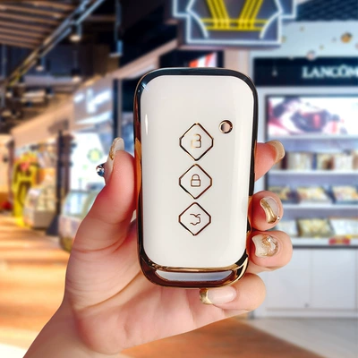 Wuling Xingchen car key case new arrival Wuling Xingchi Jiachen Xinghui Xingchen car supplies modification package case buckle (Car key bag) - type-c-white-single-bag