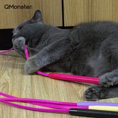 Qmonster Catnip Wand Silicone Animal-shaped Cat Toy Cat Tamer Magic Whip Series
