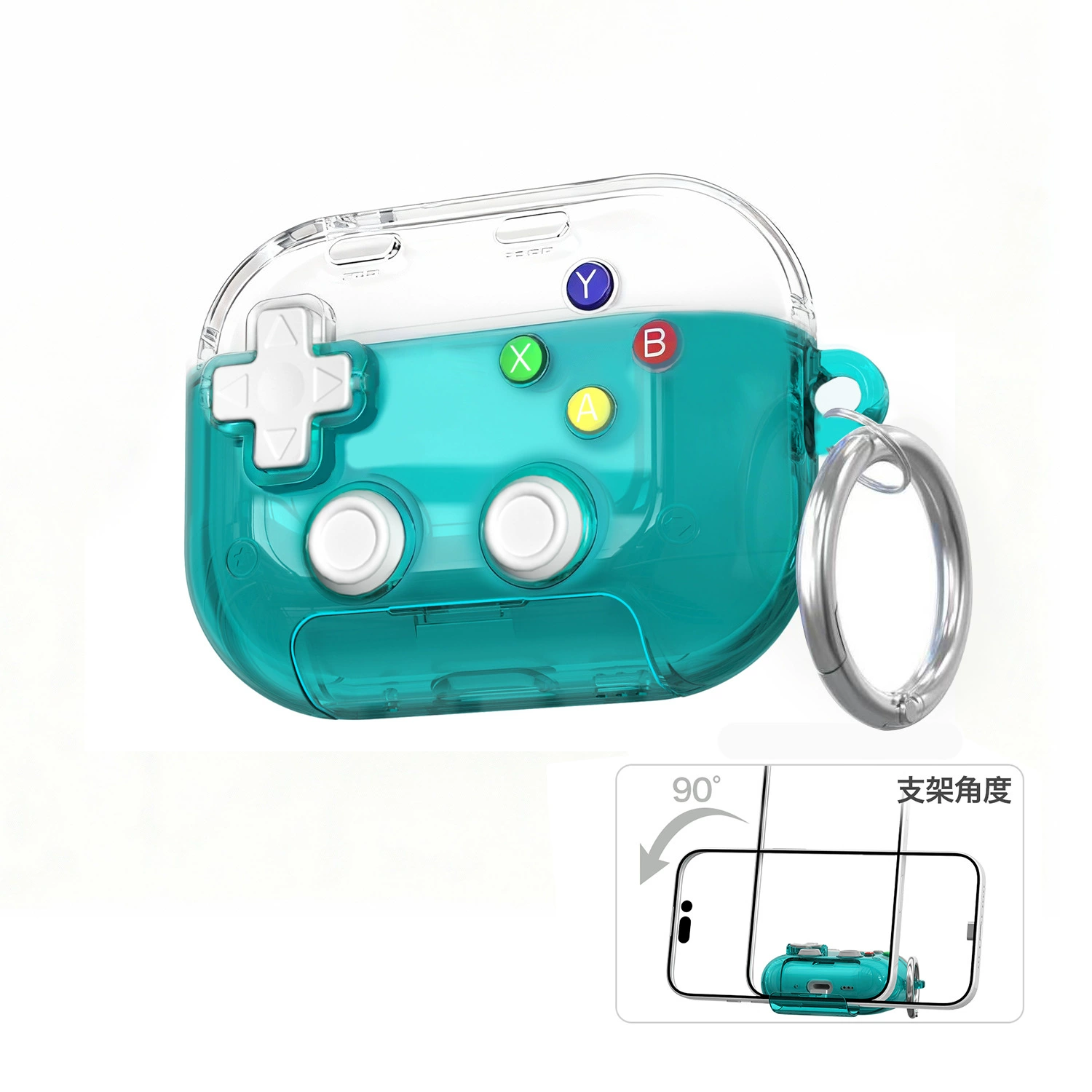 Apple, compatible transparent protective case, tubing, headphones, pro2