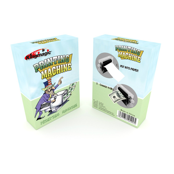 Magic money printing machine magic printing white paper turns into…