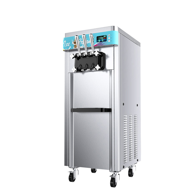 东贝冰淇淋机商用全自动软质冰激凌机全不锈钢立式圣代甜筒雪糕机