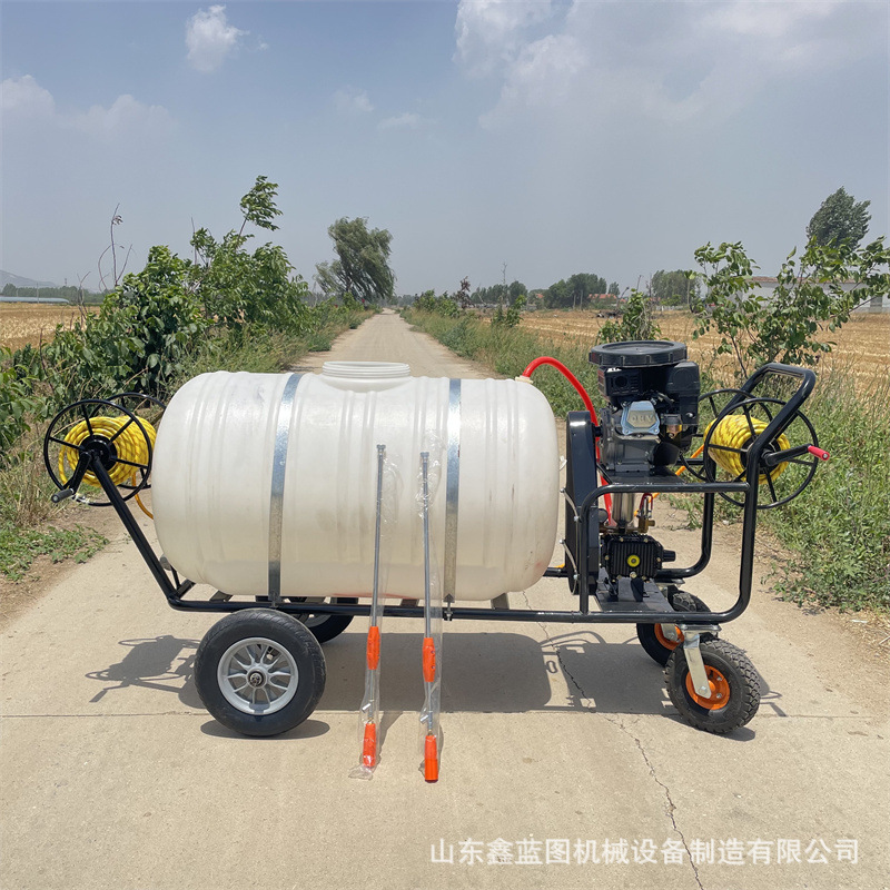 60L手推式打药车养殖场消毒四轮多功能喷雾器园林绿化杀虫打药器