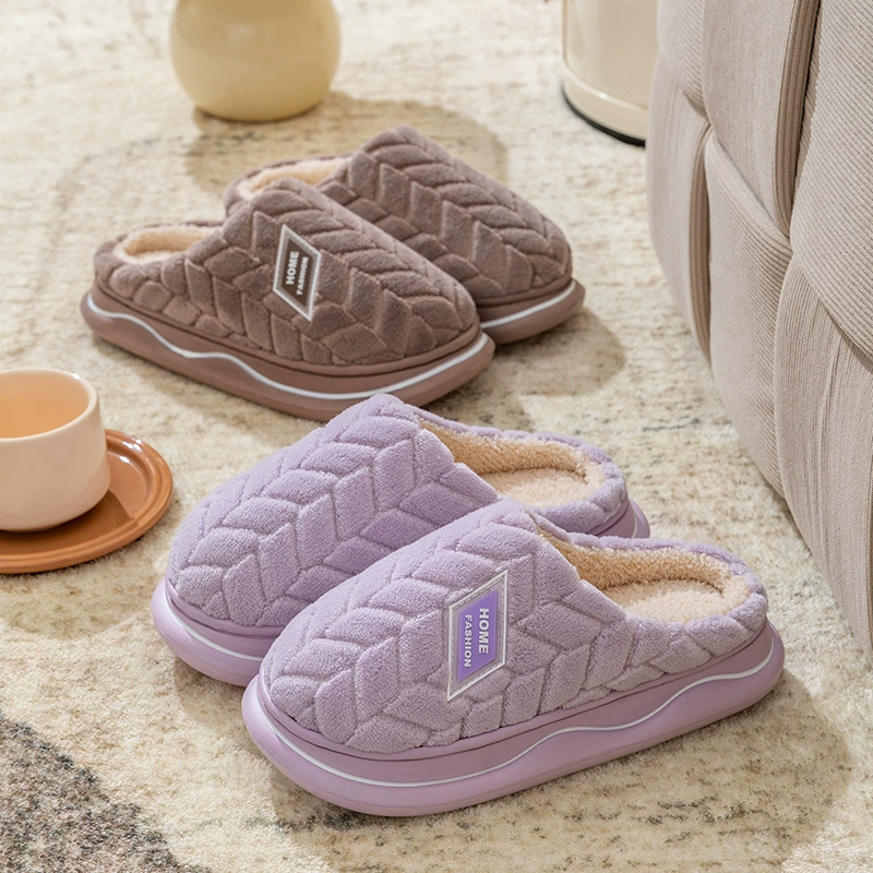 Cixi хлопчатобумажные тапочки леди весна, осень и зима туфли для дома нескользящие в помещении