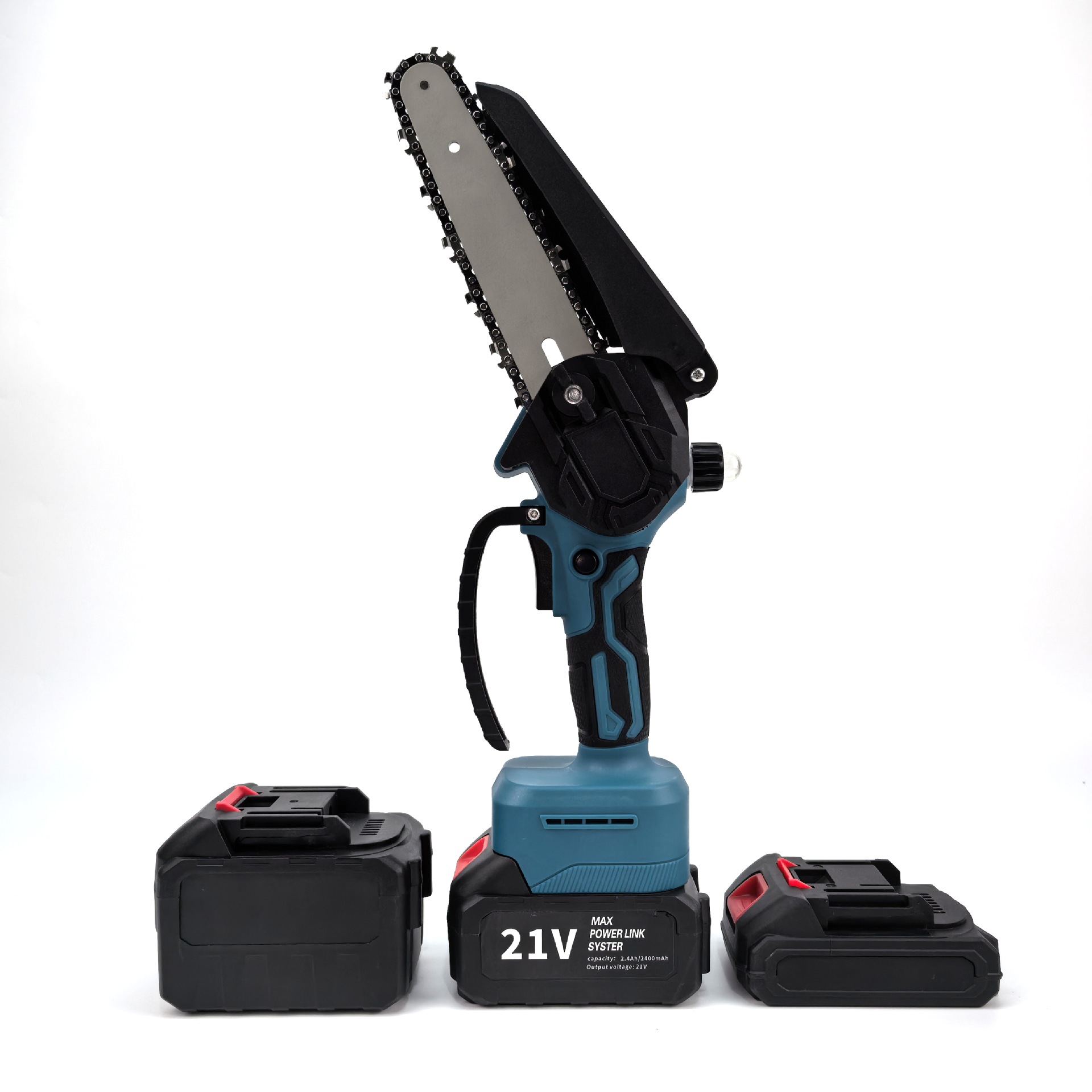 单手持电链锯有刷无刷便携锂电锯充电式无线家用伐木锯子伐木神器