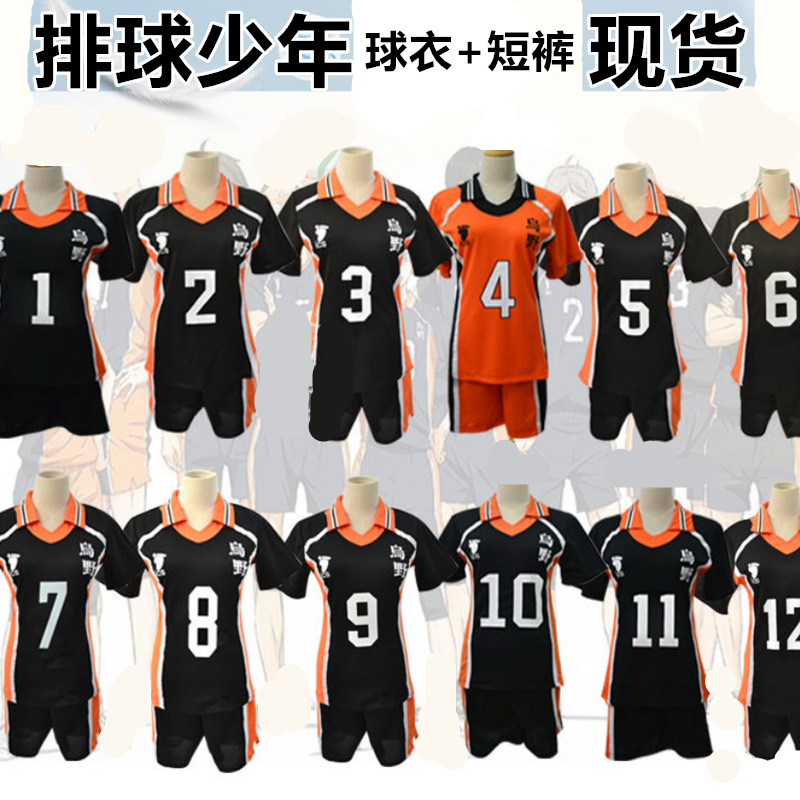 Karasuno High School Volleyball Club Volleyball Boys Anime Cos Wholesale Cosplay Ball Clothes for All Members