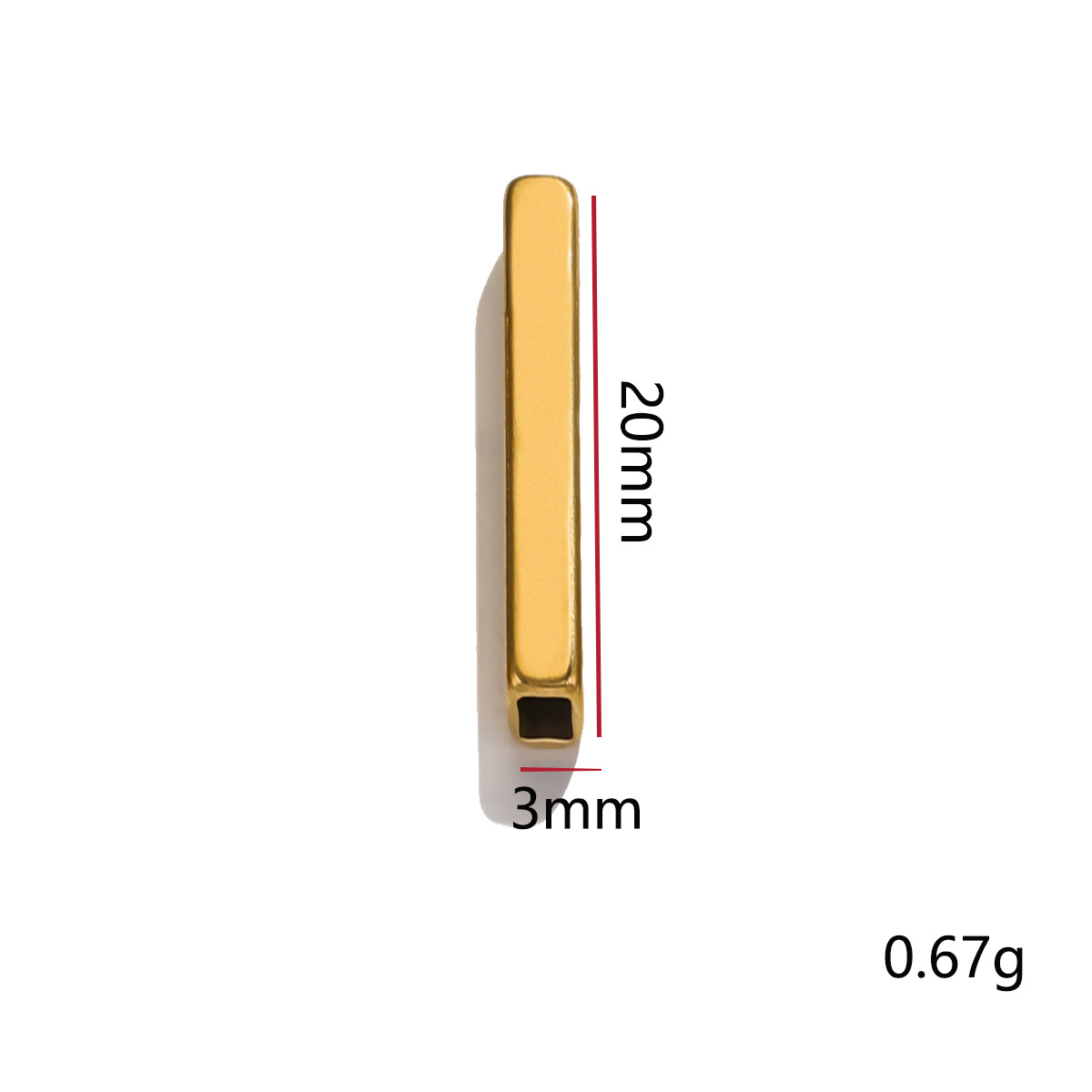 Accesorios de bricolaje hechos a mano cuerda trenzada con cuentas de material de joyería rectangular con cuentas simple todo fósforo étnico con cuentas