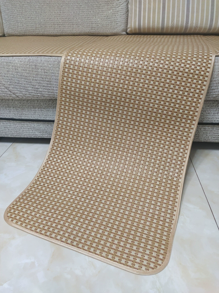 Летний коврик, подушка для дивана, летняя подушка для сиденья из ледяного шелка, подушка для скамейки, двусторонний коврик для дивана из ротанговой кожи, универсальный для всех сезонов