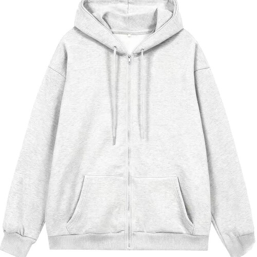 Wow, come back for autumn and winter new style small standard simple sports and casual young men's hooded cardigan zipper coat trend