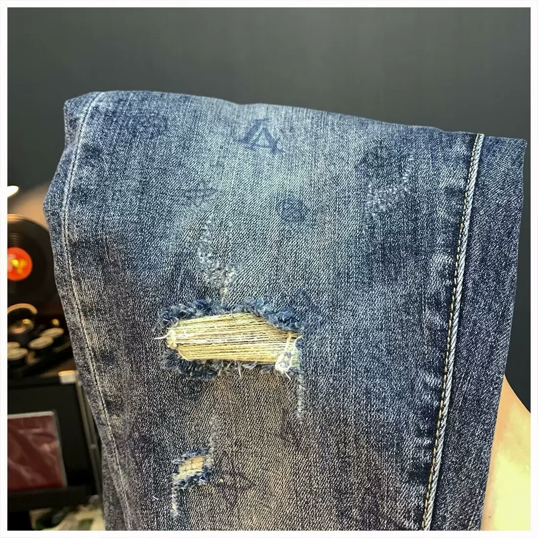 Elite wear-resistant summer jeans, thin elastic trousers