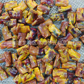 25mm方形13面镜片马赛克、金橙色银镜底切割打磨抛光铝排玻璃加工